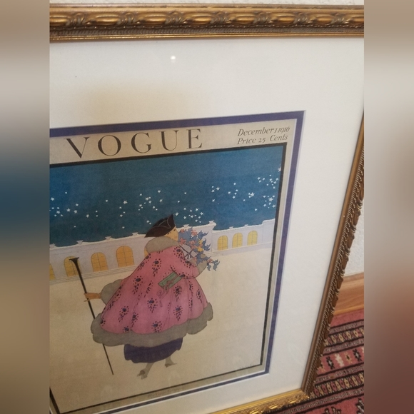 Vintage Vogue magazine cover Dec 1st, 1916 Framed & authentic - Picture 3 of 3